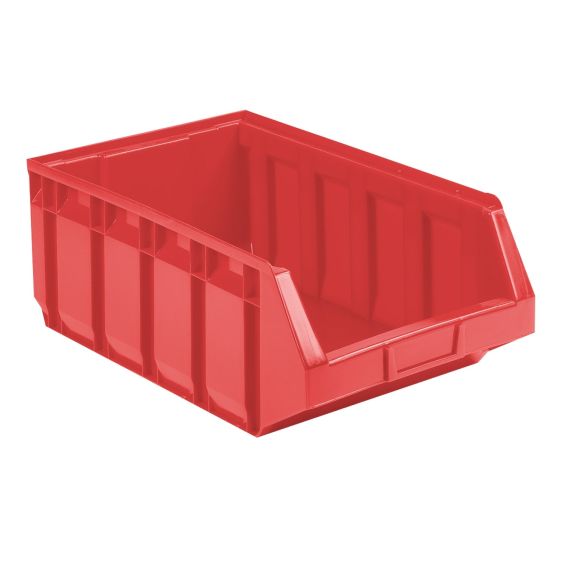 Magazijnbak stapelbaar rood 30 liter