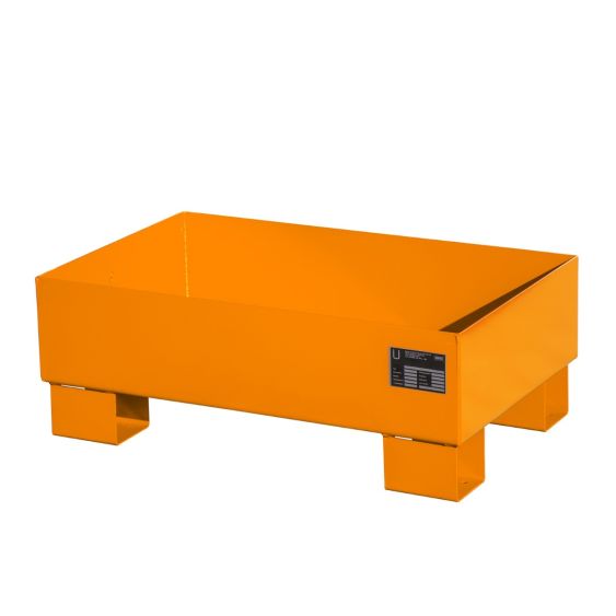 Stalen Lekbak Bauer Oranje 800x500x290 mm 73 Liter