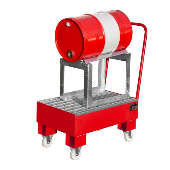 Verrijdbare Lekbak Bauer Vatenframe Rood 940x500x1075 mm