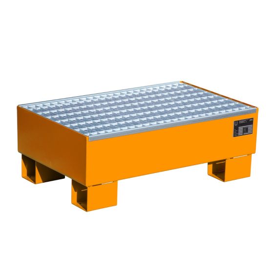 Stalen Vaten Lekbak Bauer Oranje 800x510x295 mm 72 Liter