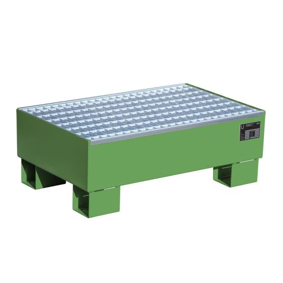 Stalen Vaten Lekbak Bauer Groen 800x510x295 mm 72 Liter