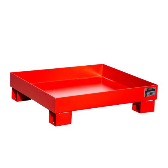 Stalen Lekbak Bauer Rood 900x800x220 mm 83 Liter