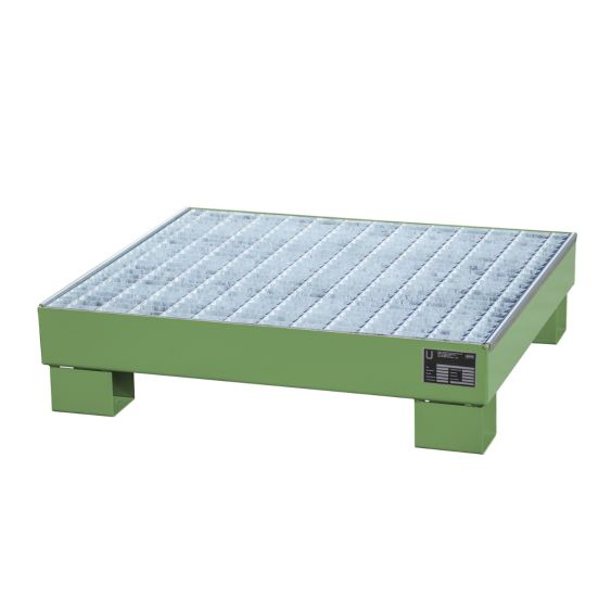 Stalen Vaten Lekbak Bauer Groen 910x800x225 mm 81 Liter