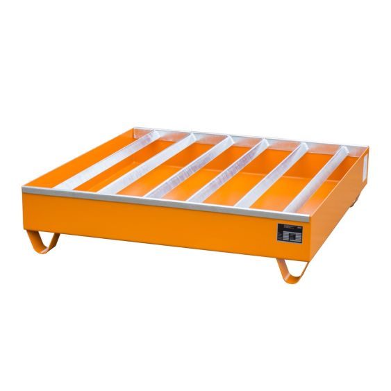 Stalen Vaten Lekbak Bauer PWE Oranje 1200x1200x285 mm 259 L