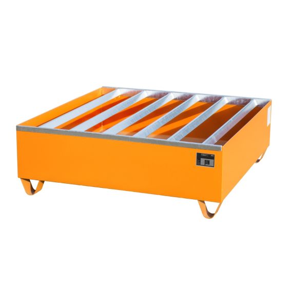 Stalen Vaten Lekbak Bauer PWE Oranje 1200x1200x410 mm 438 L