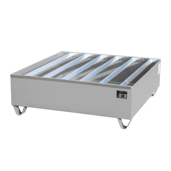 Stalen Vaten Lekbak Bauer PWE Grijs 1200x1200x410 mm 438 L