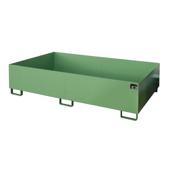 Stalen Stelling Lekbak Bauer Groen 2150x1300x505 mm 1115 Liter