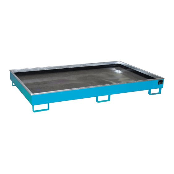 Stalen Stelling Lekbak Bauer PE Blauw 2165x1315x510 mm 1067 Liter