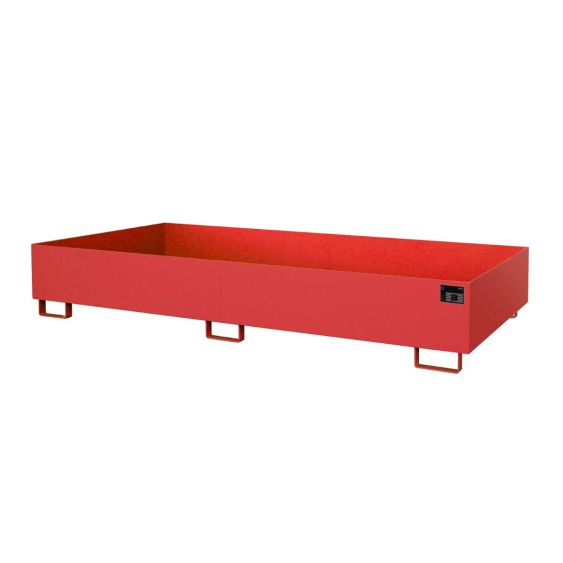 Stalen Stelling Lekbak Bauer Rood 2650x1300x300 mm 674 Liter