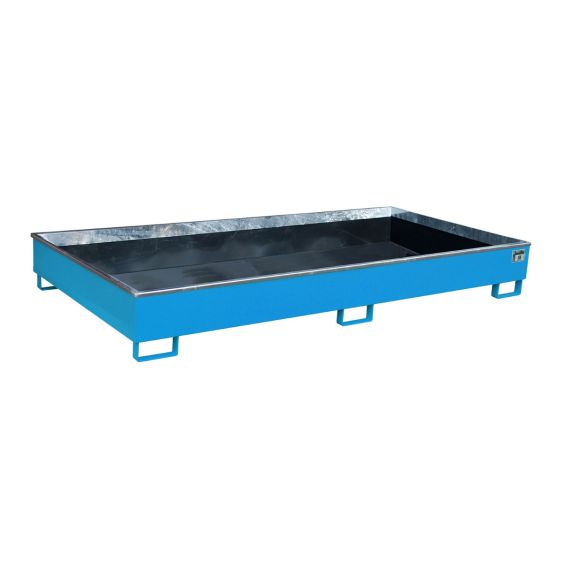 Stalen Stelling Lekbak Bauer PE Blauw 2665x1315x305 mm 628 Liter