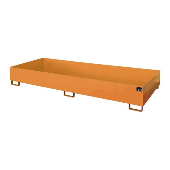 Stalen Stelling Lekbak Bauer Oranje 3250x1300x265 mm 675 Liter