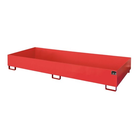 Stalen Stelling Lekbak Bauer Rood 3250x1300x265 mm 675 Liter