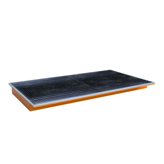 Inhangbare Lekbak Bauer PE-binnenbak Oranje 2165x1265x145 mm