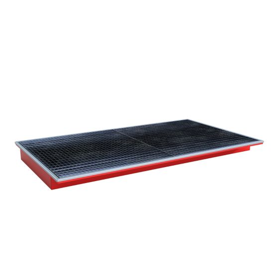 Inhangbare Lekbak Bauer PE-binnenbak Rood 2165x1265x145 mm
