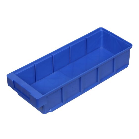 Kunststof Magazijnbak Blauw 400 x 152 x 83 mm voor 4 schotten