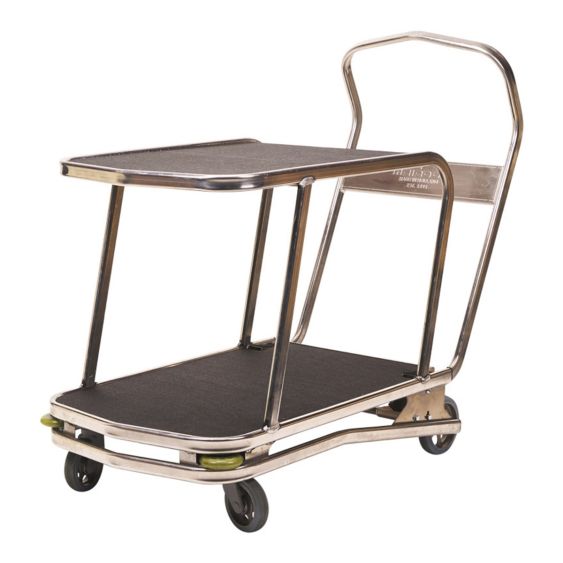 Plateauwagen Matador Alu M met Rem 2 Niveaus