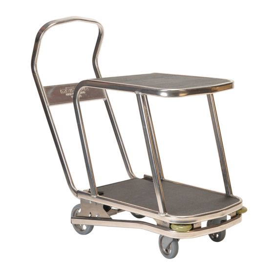 Plateauwagen Matador Alu S met Rem 2 Niveaus