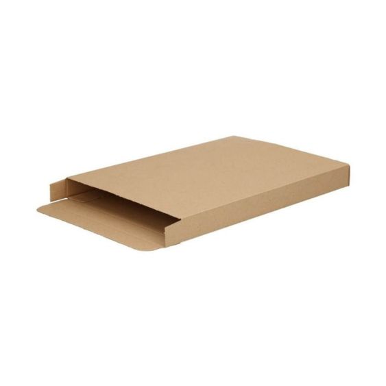 Brievenbusdoos A4 Zijklep 50 stuks FEFCO 0409 299x213x28 mm E-golf bruin