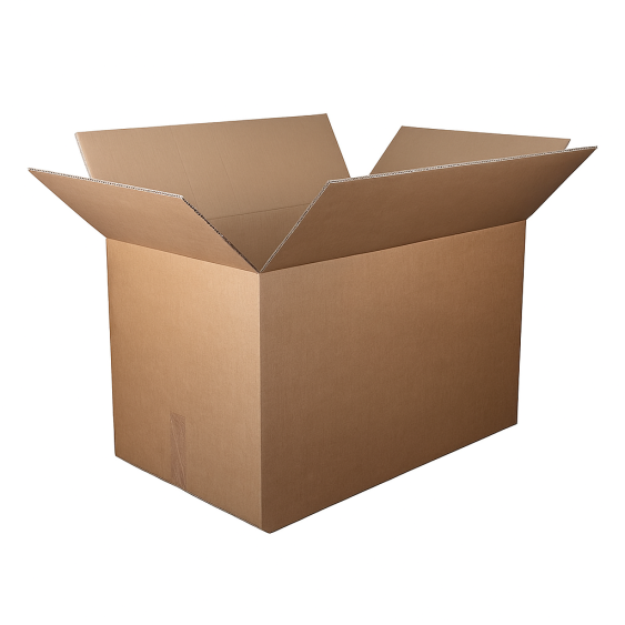 Vouwdoos FEFCO 0201 800x500x500 mm CB-golf bruin nieuw