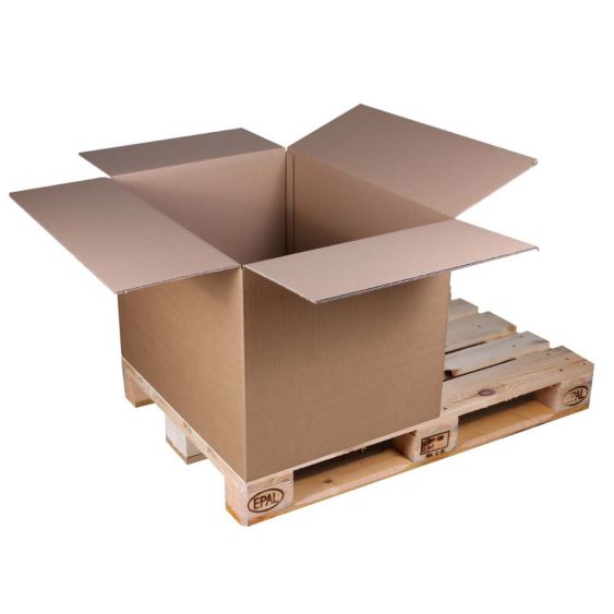 Palletdoos FEFCO 0201 786x586x572 mm BC-golf bruin