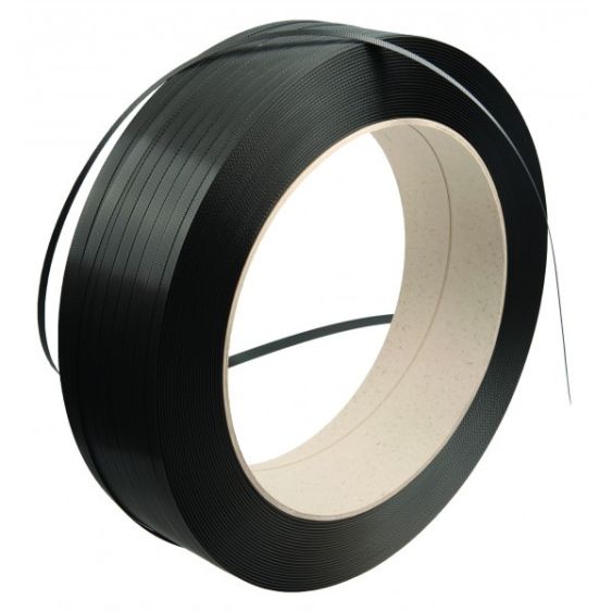 PP omsnoeringsband zwart 15,5 mm x 0,8 mm 1500 meter K407
