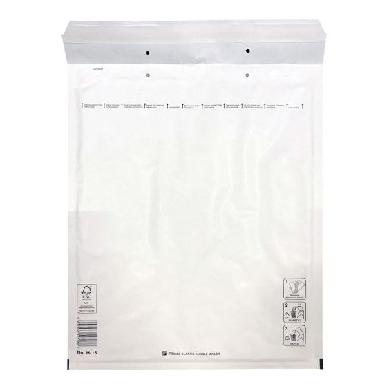 Luchtkussenenveloppen H8 Wit 270 x 360 mm (100st)