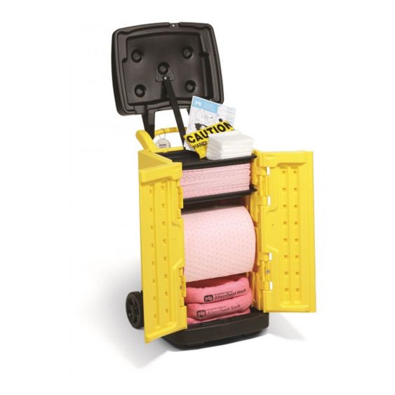 HAZ-MAT Quick-Response Spill Cart met Hoge Zichtbaarheid