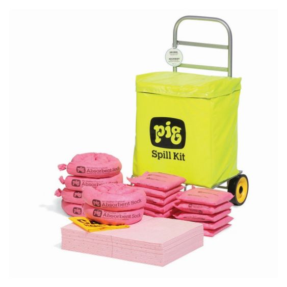 Quick-Response HAZ-MAT Spill Trolley met Hoge Zichtbaarheid