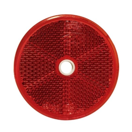 Reflector Plak/Schroef Aspöck Rood Rond Ø60 mm