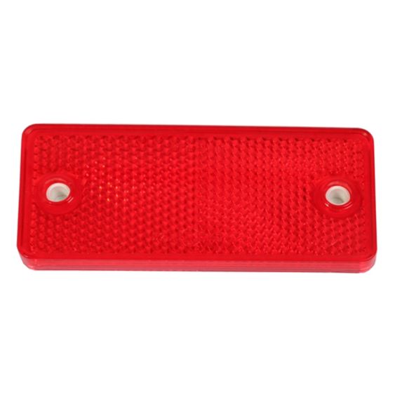 Reflector Plak/Schroef Aspöck Rood Rechthoek 90x40 mm