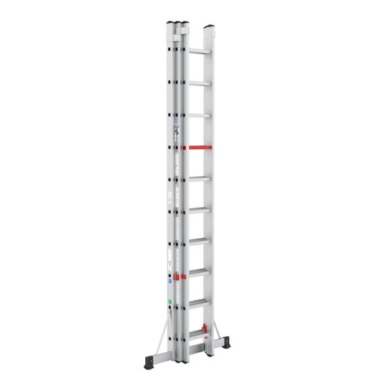 Wixor Professionele Ladder met Haken - 3x10 sporten ingeklapt
