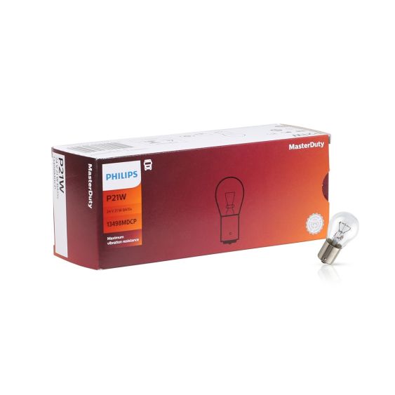 Philips MasterDuty 24V Gloeilamp BA15s 21W met doosje