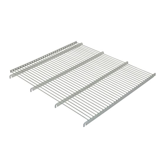 Stalen Draadrooster grijs voor 2-zijdige Rolcontainer ADB of Nestbare Rolcontainer Ergo 1460 S