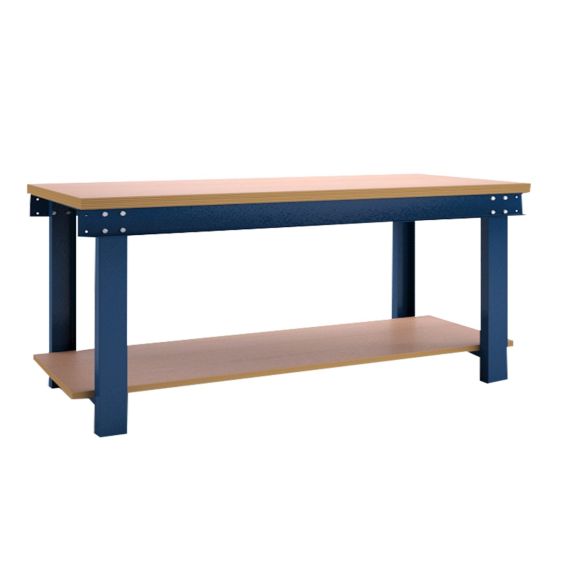 Verstelbare werktafel met liggers en bodemlegbord BL150 1500x750x645-1000 mm 