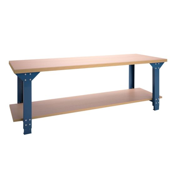 Verstelbare werktafel met bodemlegbord BL200 2000x750x645-1000 mm