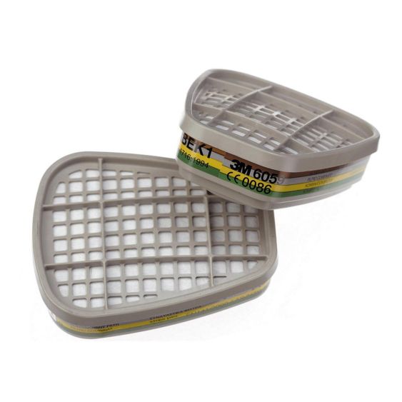 Gas- en dampfilter 3M 6059 A1B1E1K1 - Doos 8 stuks