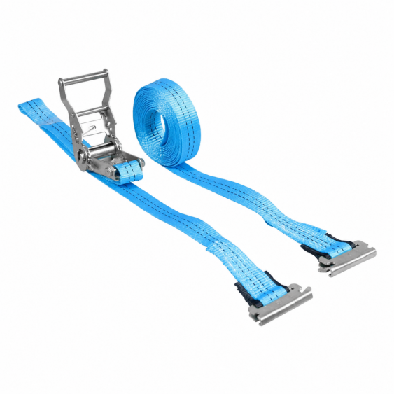 Spanband 35 mm 2 ton 8M Blauw met Sleufgatfitting