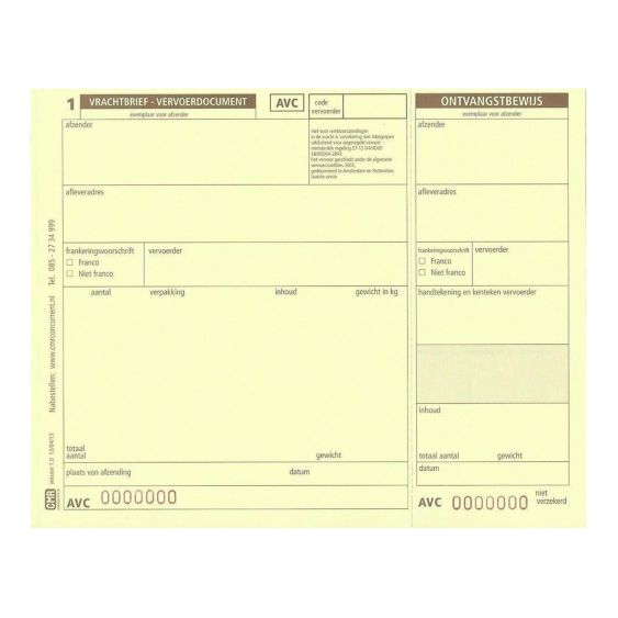 AVC handset 3-voud model AA (500 ex.)