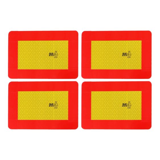 Markeringsbordenset trailer 283x132x1,5mm klasse II (4 stuks)