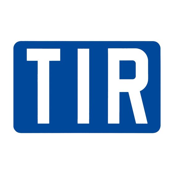 TIR bord 400 x 250 x 1 mm aluminium