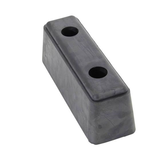 Stootblok 2 gaten, 245 x 80 x 90 mm / H -H 120 mm