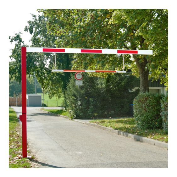 Draaibare Hoogtebegrenzer Rood/Wit 3705x2810 mm
