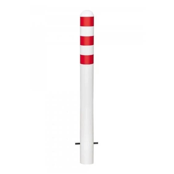 Rampaal Verzinkt Ø108 Wit/Rood Inbetonneren