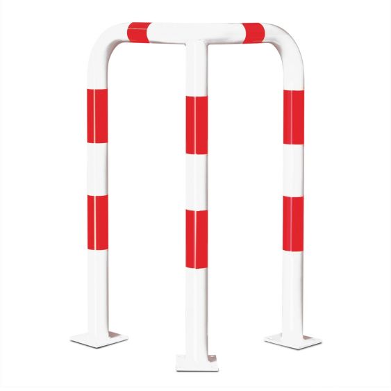 Beschermbeugel L-profiel Rood/Wit 1200x600x600 mm