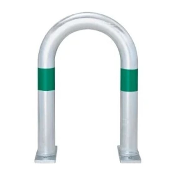 Beschermbeugel met Voetplaat Grijs/Groen 360x500xØ60 mm