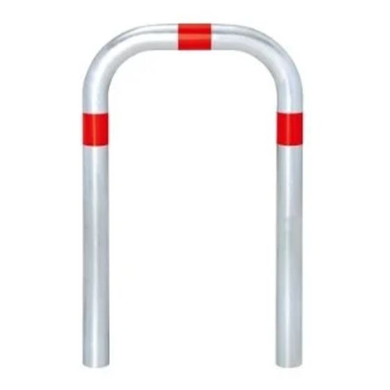 Beschermbeugel Inbetonneren Grijs/Rood 500x800xØ60 mm