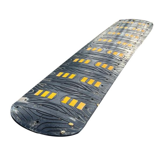 Verkeersdrempel 356x5 cm voor Zwaar Verkeer Complete set