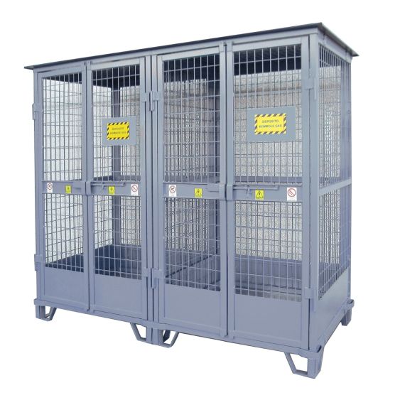 Gasflessenopslag 18 - 24 Stuks 2300x960x2100 mm