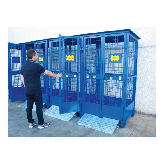 Gasflessenopslag 27 - 36 Stuks 3500x960x210 mm