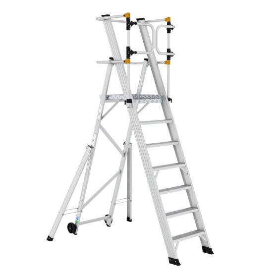 Wixor Opvouwbare Magazijntrap Extra veilig - 7 treden